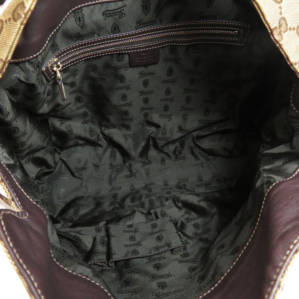 Gucci Bag Brown Shoulder GG Tote Beige Crystal - Picture 5 of 11